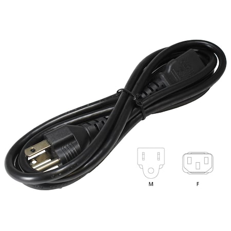 Hammond 6 ft. CORD, NEMA 5-15P TO IEC C13 1581C6NA